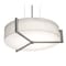 Afx Apex 15'' Pendant - Weathered Grey Finish - Linen White Shade APP1524MBWG-LW - alternate 1